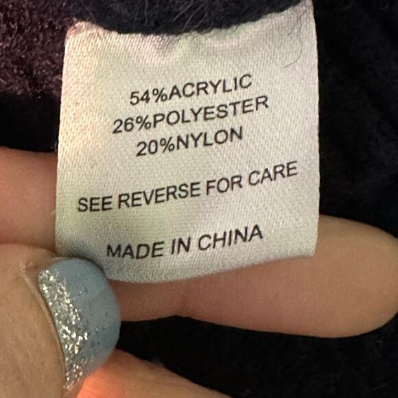 Witty Fox Blue & White Argyle V-Neck Buttoned Cardigan Size Large - Picture 4 of 14